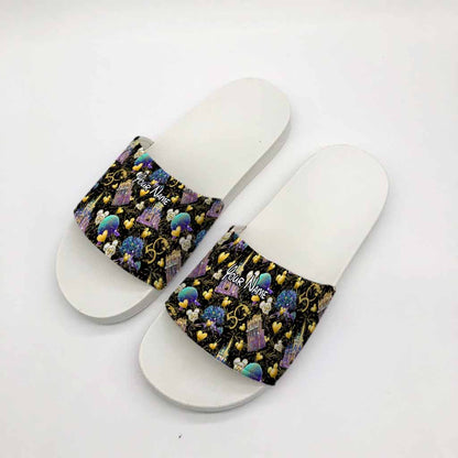 50 Years Of Magic - Personalized Mouse Slide Sandals