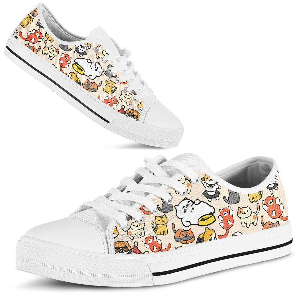 Lovely Cats Cat Low Top Shoes 0622