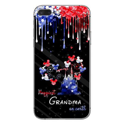 Happiest Grandma On Earth - Personalized Independence Day Phone Case