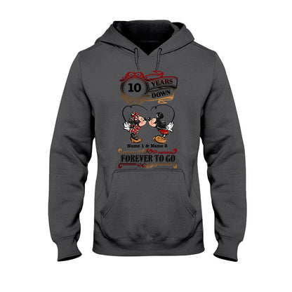 Forever To Go - Personalized Couple Mouse T-shirt and Hoodie