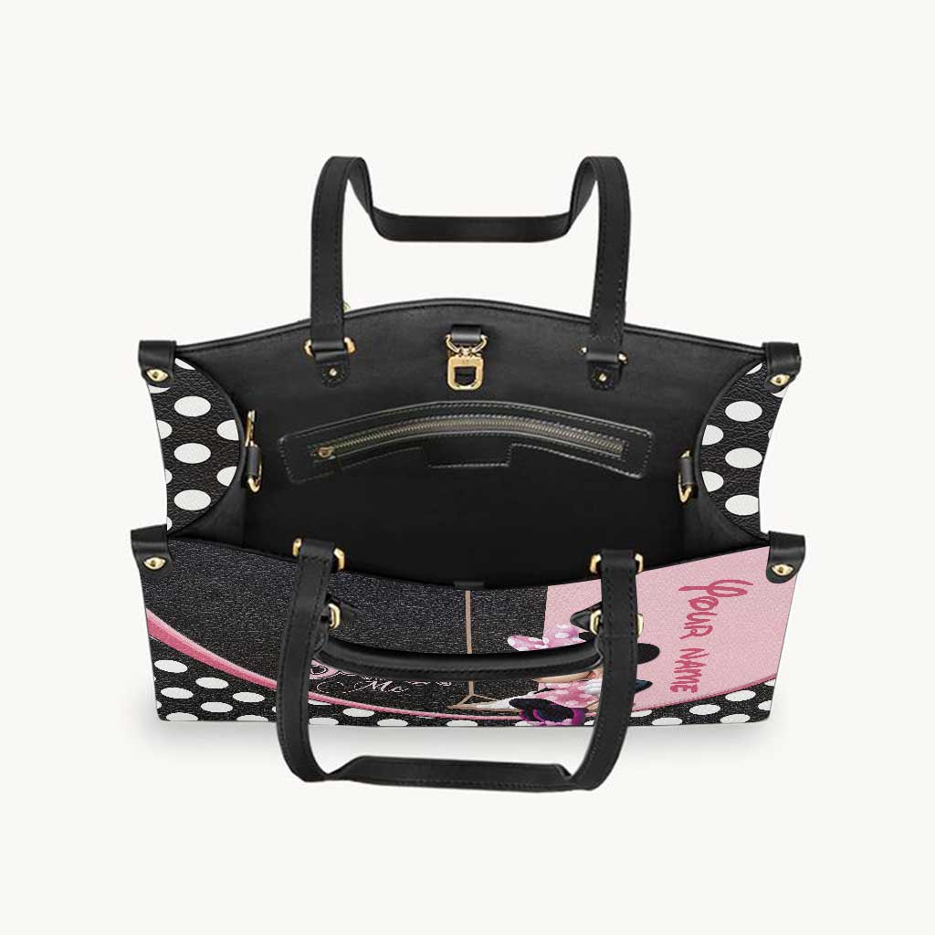 Stay With Me - Personalized Mouse Leather Handbag