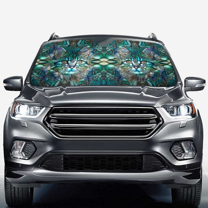 Magical Cat Cat Car Sunshade 0622