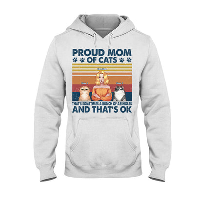 Proud Mom Of A Cat - Personalized T-shirt and Hoodie