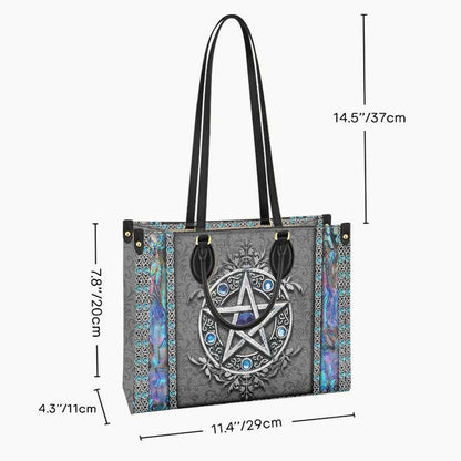 Divine Witch Pentacle - Leather Handbag