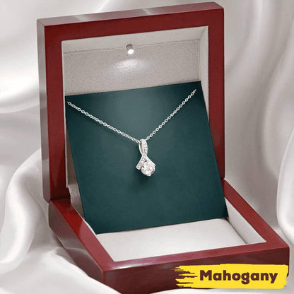 Jewelry For Grandma Mothers Day - Grandma Petite Ribbon Necklace 0921