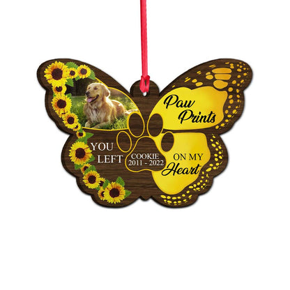 Once By My Side - Personalized Christmas Dog Ornament (Printed On Both Sides)