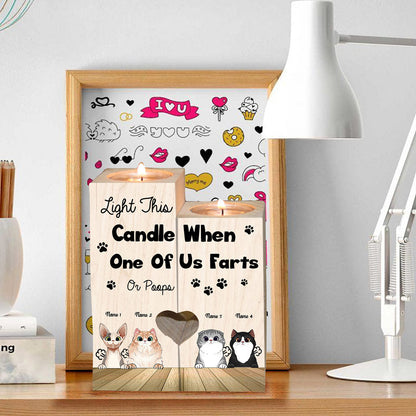 Light This Candle - Personalized Cat Candle Holder