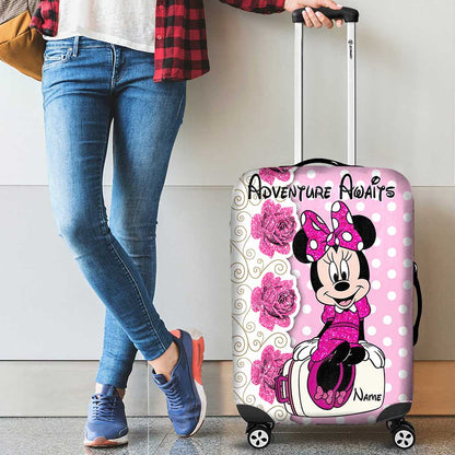 Adventure Awaits - Personalized Mouse Luggage Cover