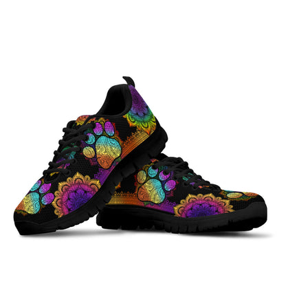 Colorful Mandala Cat Sneakers 0622