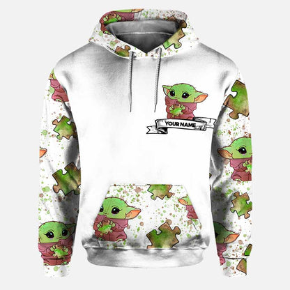 Be You The World Will Adjust - Personalized Autism Awareness Hoodie And Leggings
