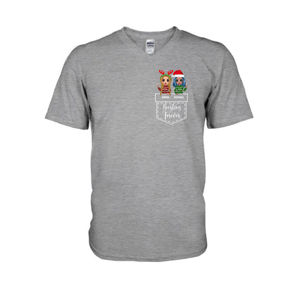 Bestie Forever - Personalized Christmas T-shirt and Hoodie