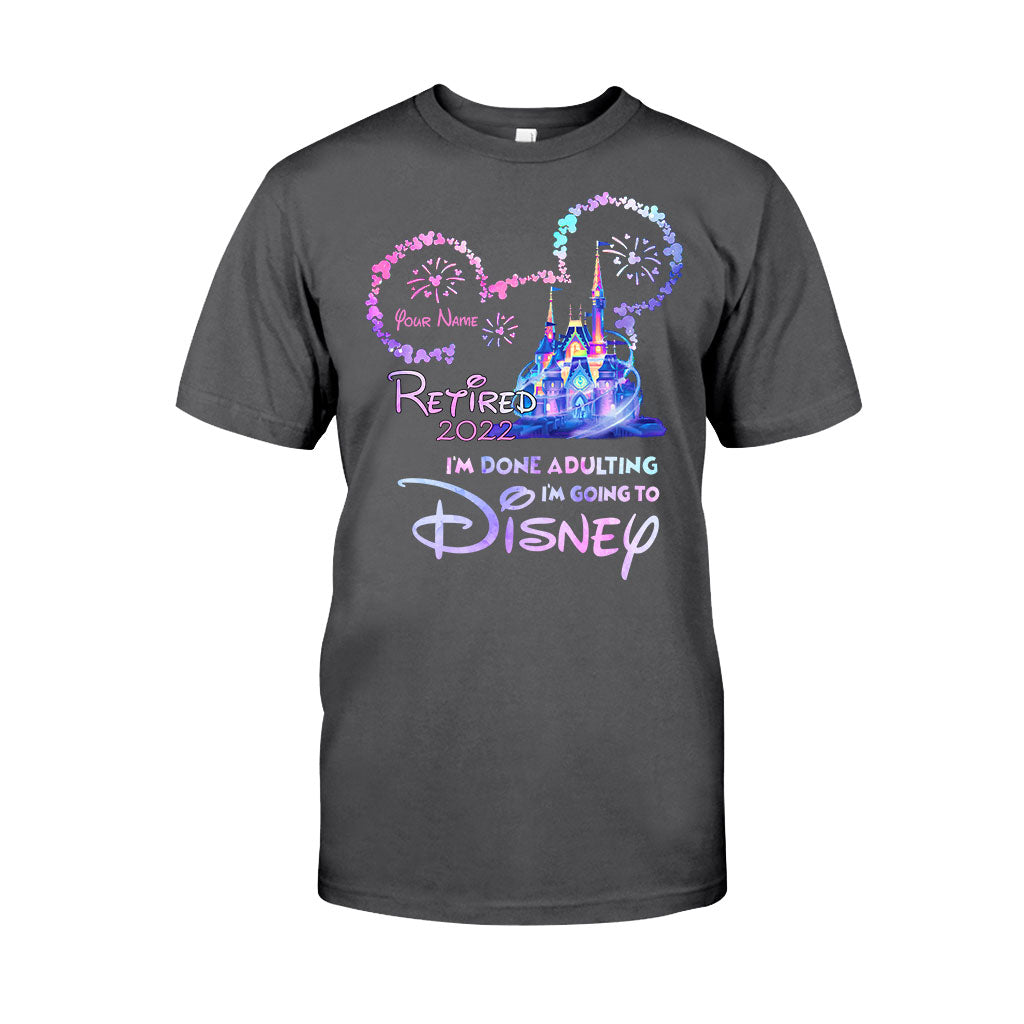 I'm Done Adulting - Personalized Mouse T-shirt and Hoodie