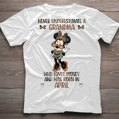 Never Underestimate A Grandma - Personalized Mother's Day Mouse T-shirt and Hoodie
