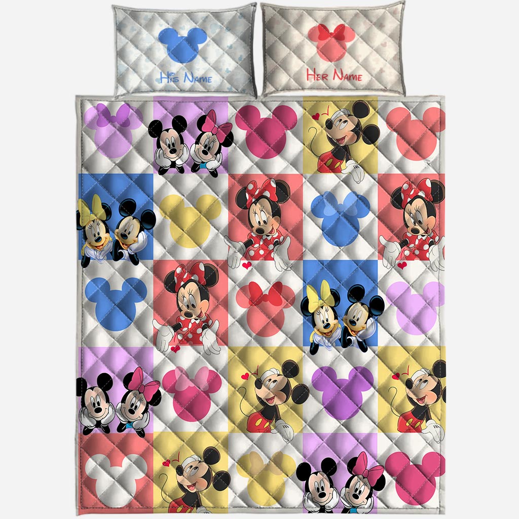 You & Me We Got This - Personalized Mouse Quilt Set