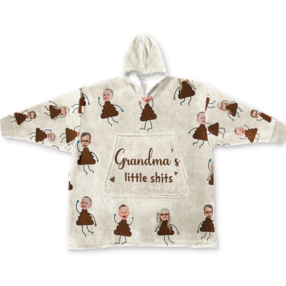 Grandma's Little Cuties - Personalized Mother's Day Grandma Blanket Hoodie