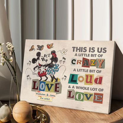 This Is Us - Personalized Couple Mouse Canvas And Poster