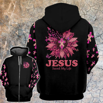 Leopard Sunflower Breast Cancer Faith - Breast Cancer Awareness All Over T-shirt and Hoodie 0822
