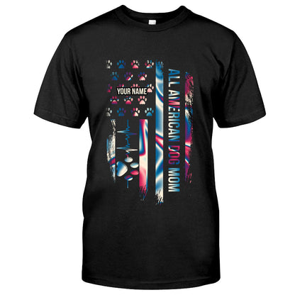 Proud Dog Mom - Personalized Independence Day T-shirt and Hoodie