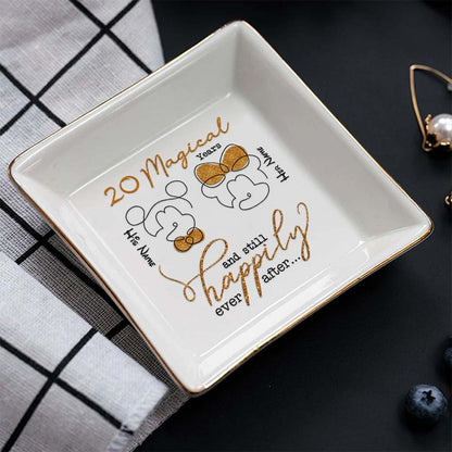 Years Of Magic - Personalized Couple Mouse Jewelry Dish