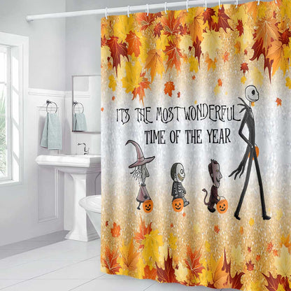 It's The Most Wonderful Time - Nightmare Bathroom Curtain & Mats Set