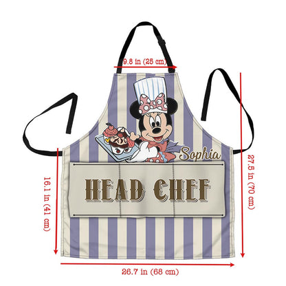 Head Chef And Sous Chef - Personalized Mouse Apron