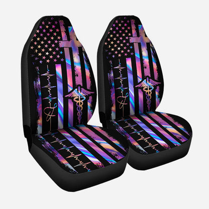 Hologram Nurse Independence Day Nurse Seat Covers 0622
