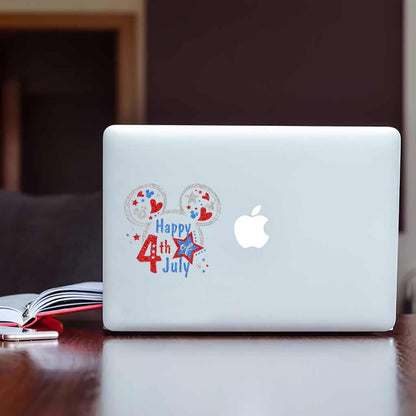 Happy 4th Of July - Independence Day Mouse Decal Full