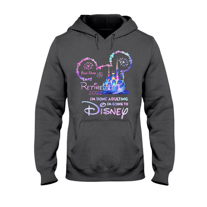 I'm Done Adulting - Personalized Mouse T-shirt and Hoodie
