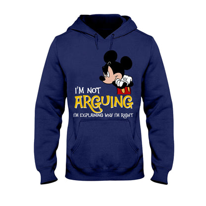 I'm Not Arguing - Mouse T-shirt and Hoodie 102021