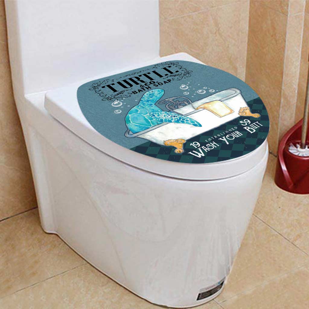 Bath Soap Co. - Turtle Bathroom Curtain & Mats Set