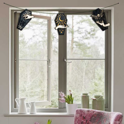 Coffin Garland - Halloween Witch 3 Pieces Garland