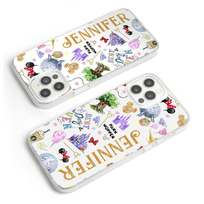 Lovely Mouse Ears - Personalized Mouse Clear Phone Case