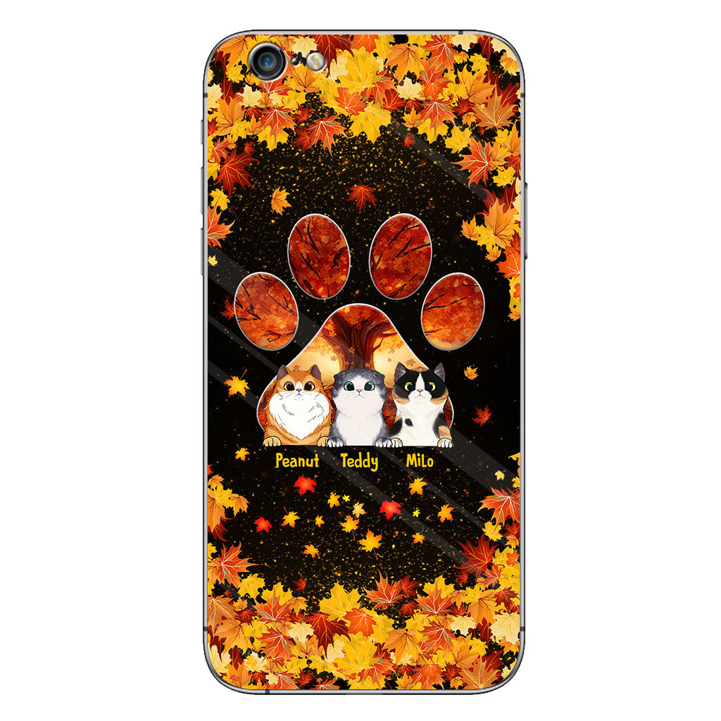 Hello Fall - Personalized Cat Phone Case
