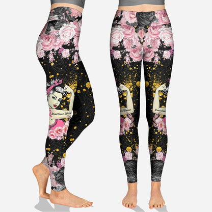 Not Today Cancer - Personalized Breast Cancer Awareness Hoodie and Leggings
