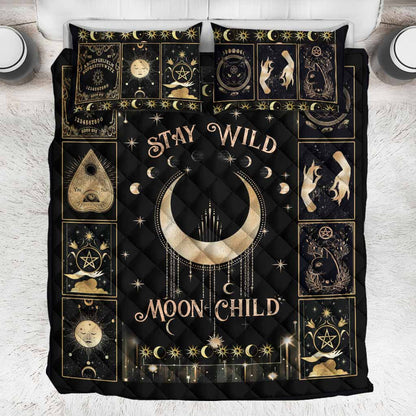 Witch By Nature Moon Child Quilt Set