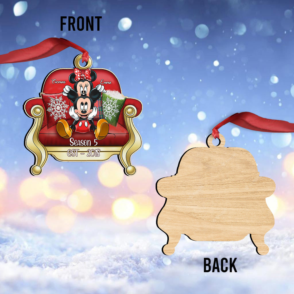 I Love You - Personalized Mouse One-sided Ornament