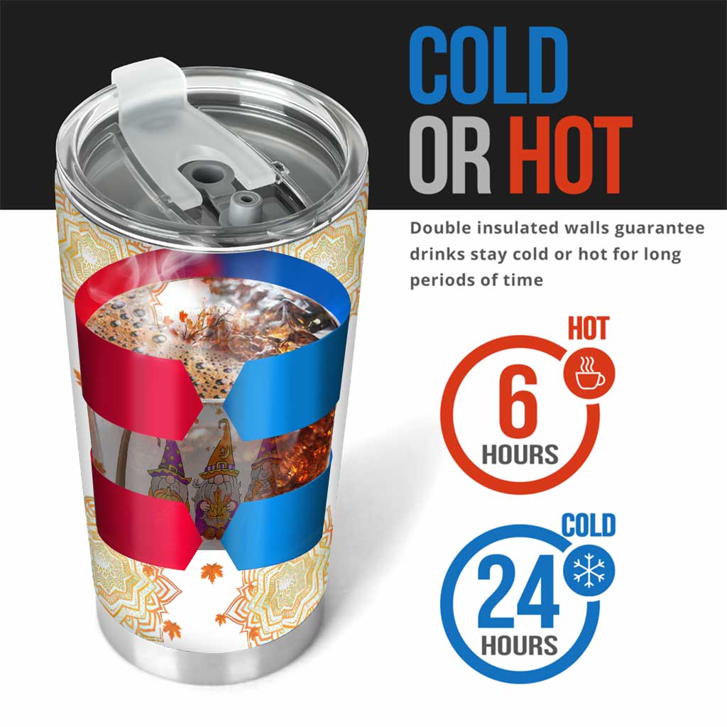 Witch Gnome Autumn Lovers Tree Of Life - Witch Tumbler 0822