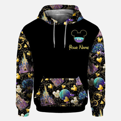 50th Anniversary Magic Kingdom - Personalized Mouse All Over T-shirt and Hoodie