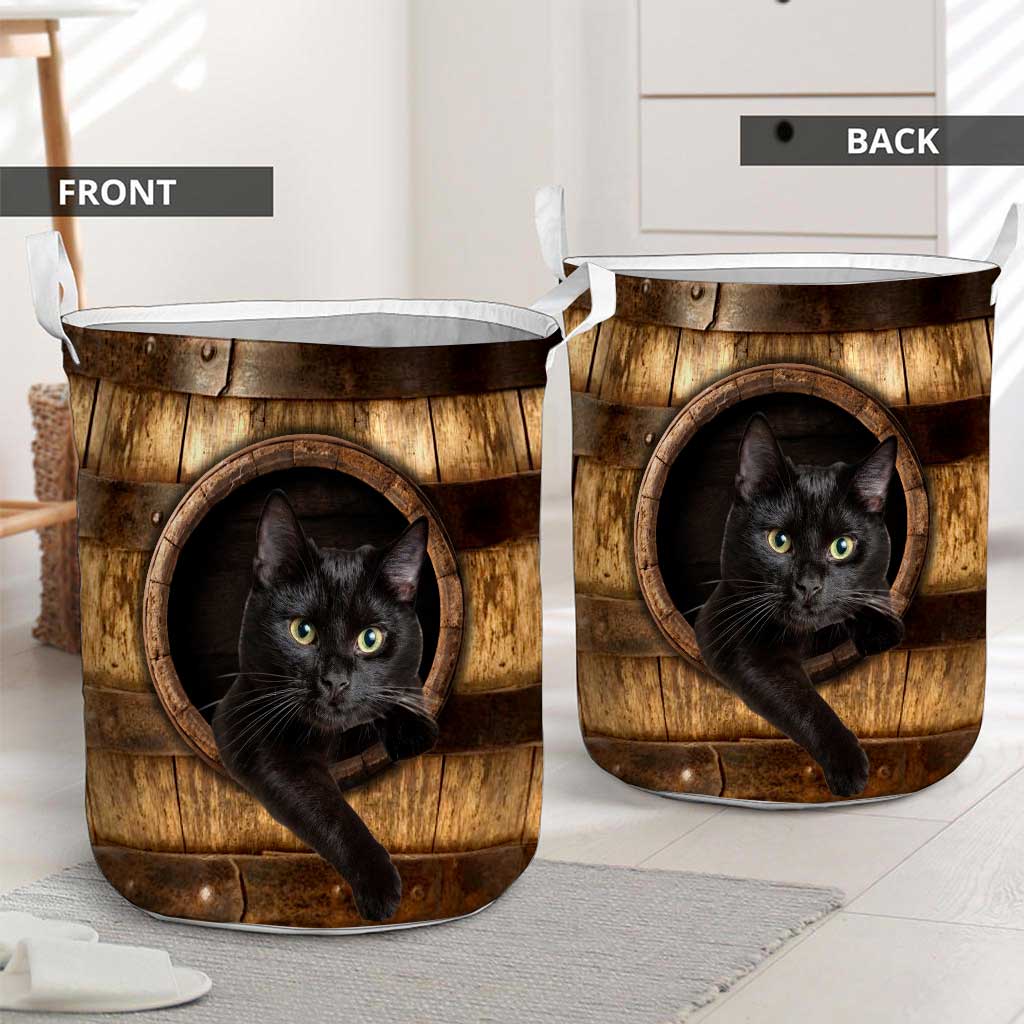 Black Cat Cat Storage Basket 0622