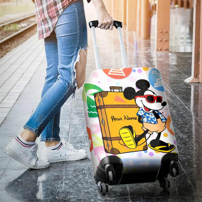 Summer Is Calling - Personalized Mouse Luggage Cover