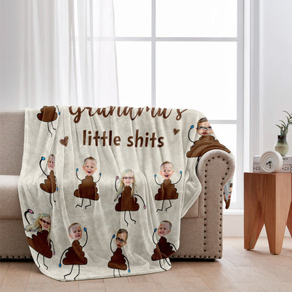 Grandma's Little Cuties - Personalized Mother's Day Grandma Blanket