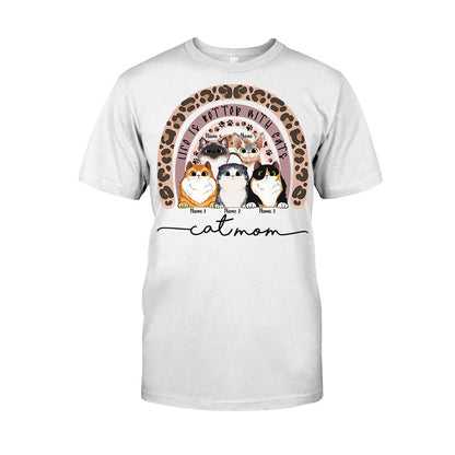 Cat Mom - Personalized Cat T-shirt and Hoodie