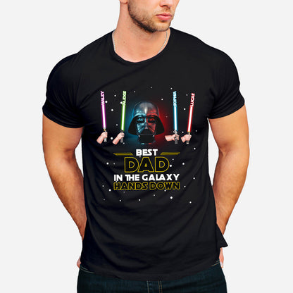 Best Dad In The Galaxy - Personalized The Force T-shirt and Hoodie