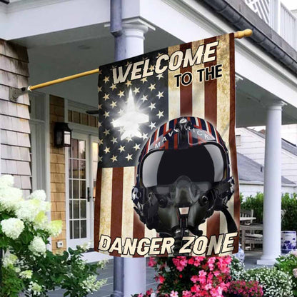 Welcome To The Danger Zone - Independence Day Top Gun House Flag