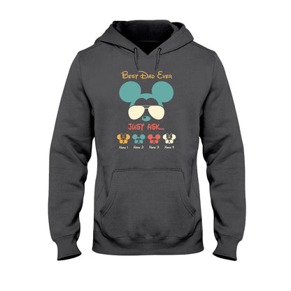 Best Dad Ever - Personalized Father's Day Mouse T-shirt and Hoodie