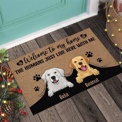 Welcome To Our Home - Personalized Dog Doormat