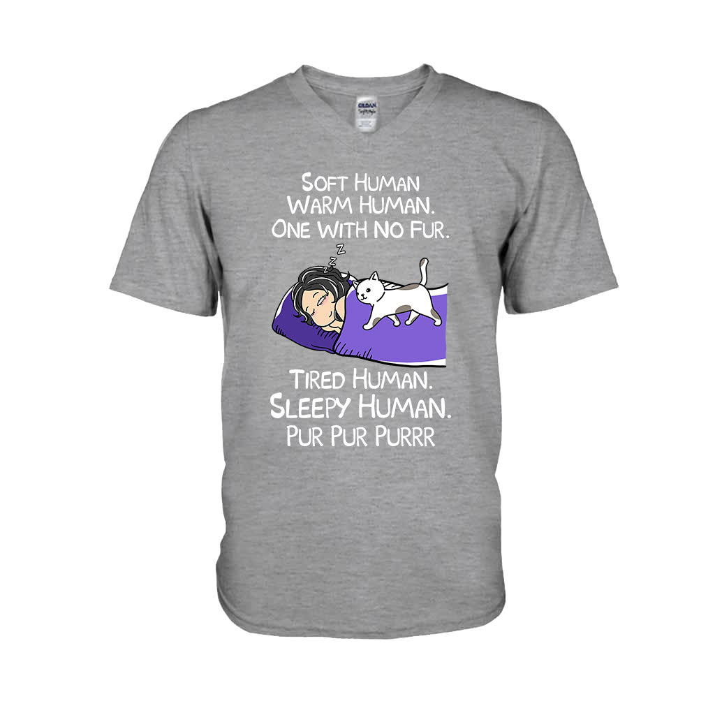 Soft Human Warm Human - Personalized Cat T-shirt and Hoodie