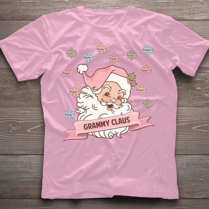 Grammy Claus Lil' Snowflakes - Personalized Christmas T-shirt and Hoodie