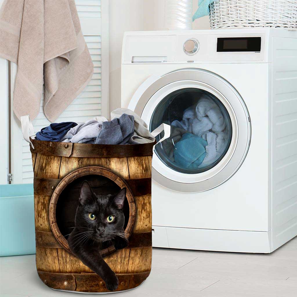 Black Cat Cat Storage Basket 0622