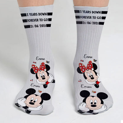Forever To Go - Personalized Mouse Socks